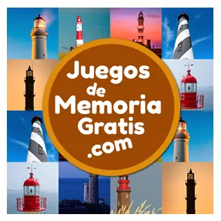 Juego de memoria online para adultos: Formar pares de imágenes de Faros