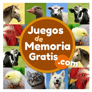Juegos de Memoria para adultos: Memotest con animales de granja