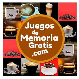 Juego de memoria online y gratis nivel fácil para adultos y personas mayores: Cafés