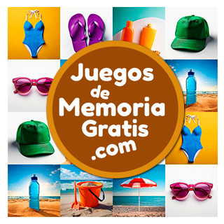 Juego de memoria visual nivel difícil para adultos online: Playa