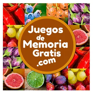 Memotest en línea y gratis para adultos: Formar pares de imágenes de Vegetales y frutas